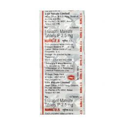 Nuril 2.5 mg - Enalapril - USV Limited, India