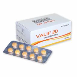 Valif 20 mg - Vardenafil - Ajanta Pharma, India